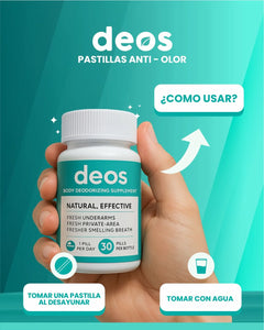 DEOS  PASTILLAS ANTI - OLOR